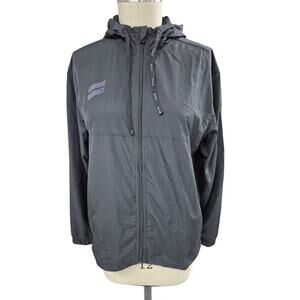 NWT Hurley Black Water Repellent Windbreaker 100% Polyester Sz M